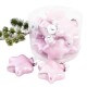 Baumkugel -Sterne- 10er-Set Glas 5cm rosa