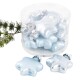 Baumkugel -Sterne- 10er-Set Glas 4cm blau