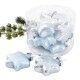 Baumkugel -Sterne- 10er-Set Glas 4cm blau