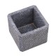 Blumentopf -Raw- Steinguss 10x12cm grau