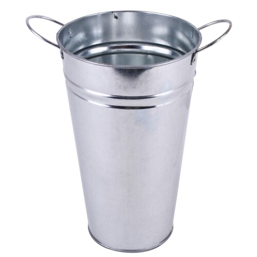 Vase -Classic- Zink 37x15cm silber