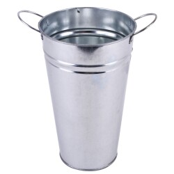 Vase -Classic- Zink 37x15cm silber