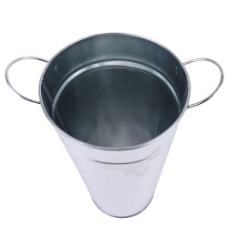 Vase -Classic- Zink 37x15cm silber