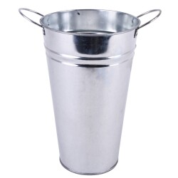 Vase -Classic- Zink 37x15cm silber