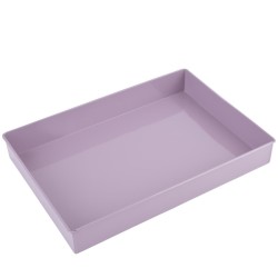 Tablett -Plain Color- Metall 35x25cm mauve