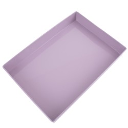 Tablett -Plain Color- Metall 35x25cm mauve