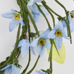 Dekokranz -Blütenmeer- Kunstblume 25cm blau