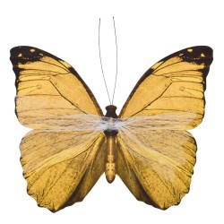 Schmetterlinge Deko 20x15cm gelb