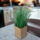 Kunstpflanze -Gräser- Papiertopf 28cm grün