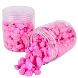 Steine Deko Granulat grob 300g pink