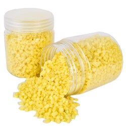 Steine Deko Granulat fein 300g gelb