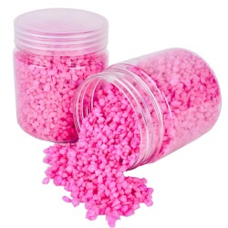 Steine Deko Granulat fein 300g pink
