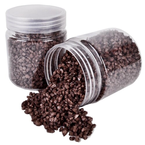 Steine Deko Granulat fein 300g braun