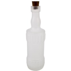 Vase -Nostalgic Bottle- Glas 18cm weiss