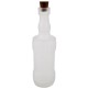 Vase -Nostalgic Bottle- Glas 18cm weiss