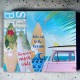 Wandbild 3D -Surf Beach- 50x60cm bunt