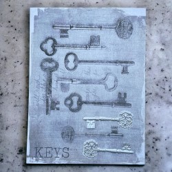 Wandbild 3D -Key Art- 40x30cm grau-silber