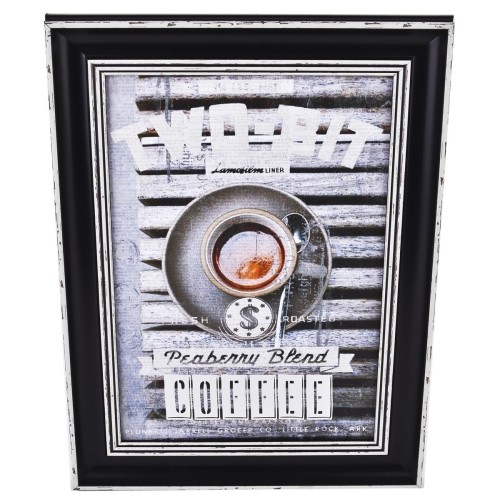 Wandbild -Coffee Vintage Three- 40x30cm schwarz