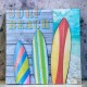 Wandbild 3D -Surf Beach- 50x50cm bunt