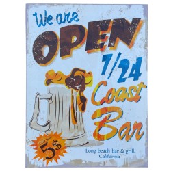 Kunstdruck -Coast Bar- 40x30cm bunt