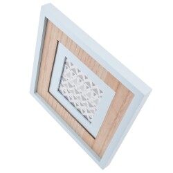 Bilderrahmen Vintage Home Design Holz 22x22cm hellblau