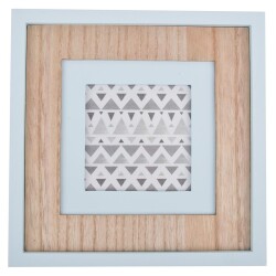 Bilderrahmen Vintage Home Design Holz 22x22cm hellblau