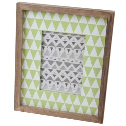 Bilderrahmen Vintage Design Holz 23x19cm grün
