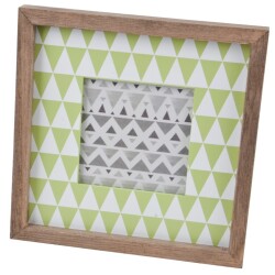 Bilderrahmen Vintage Design Holz 19x19cm grün
