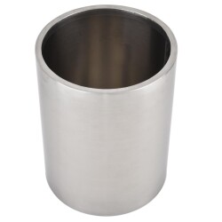 Blumentopf Edelstahl 44x22cm silber-brushed