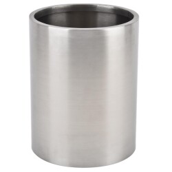 Blumentopf Edelstahl 44x22cm silber-brushed
