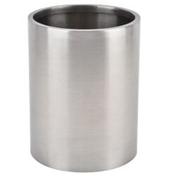 Blumentopf Edelstahl 23x18cm silber-brushed