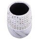 Vase -Mystica- Steingut 21cm grau