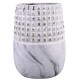 Vase -Mystica- Steingut 21cm grau