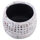 Blumentopf -Mystica- Steingut 15x21cm grau