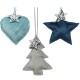 Baumschmuck 3ass Stoff blau