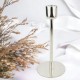 Kerzenständer -Gavo- Metall 24cm silber