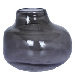 Vase Glas 15x18cm schwarz