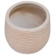 Blumentopf -Havanna- Fibre-Clay 38x39cm braun