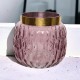Vase -Lucy- Glas 14cm pink-gold