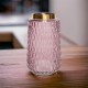 Vase -Lucy- Glas 26cm pink-gold