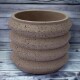 Blumentopf -Pato- Keramik 16x19cm creme