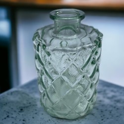 Vase -Valero- Glas 11cm grün