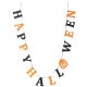 Girlande -Happy Halloween- 150cm orange-schwarz
