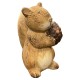 Eichhörnchen Figur Keramik 16cm braun