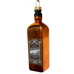 Baumkugel -Whiskey- Glas 13cm braun