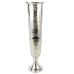 Vase -Emporio- Metall 60cm silber