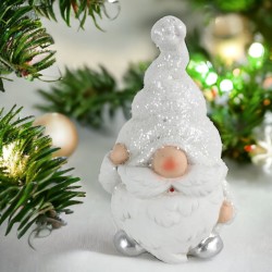 Weihnachtsmann -Jim- Keramik 14cm weiss