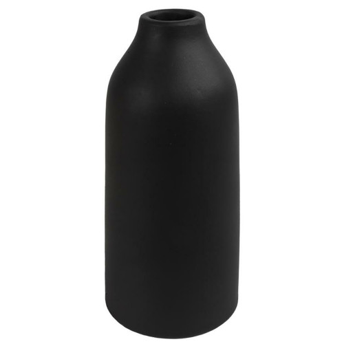 Vase -Debbie- Keramik 23x11cm schwarz