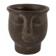 Blumentopf -Ming- Zement 19x17cm braun