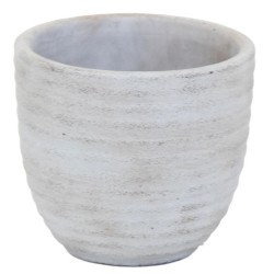 Blumentopf -Salsa- Keramik 10x12cm grau